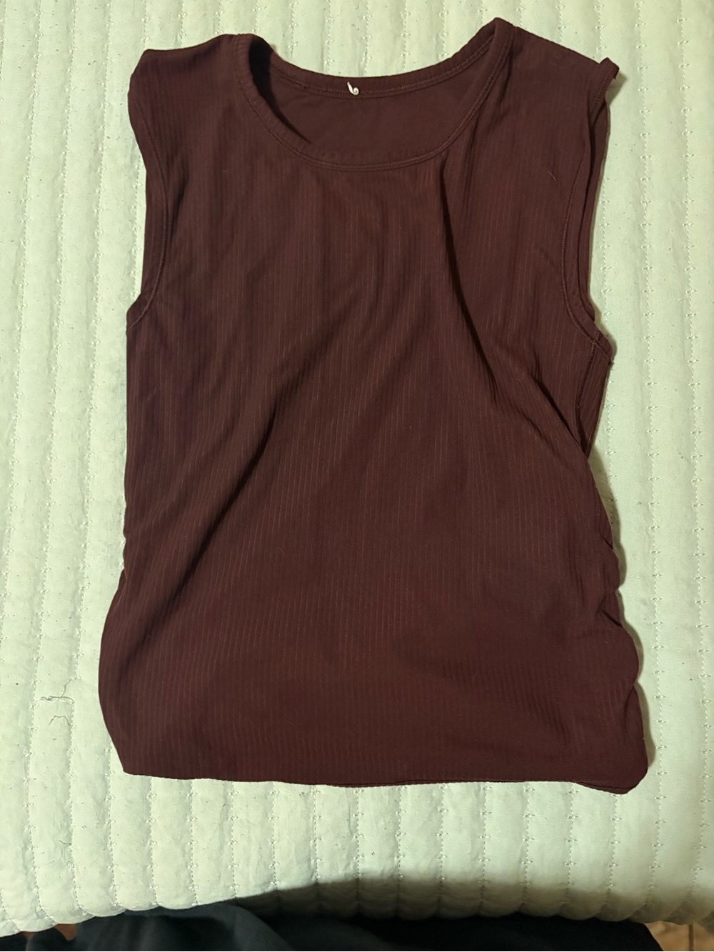 lululemon athletica Ribbed Sleeveless Tank - Burgundy